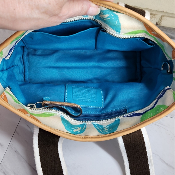 Coach Scribble Signature C's Mini Tote Bag Purse - Picture 11 of 12